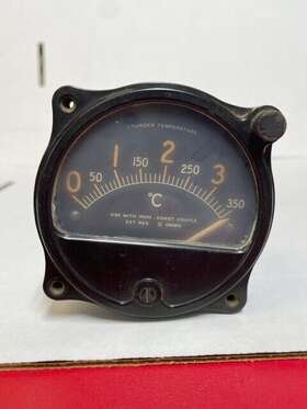 17at7d Lewis Eng Co Cht/ Cylinder Head Temp Gauge- Vintage-aviation- Co- Model 17at7d Lewis Eng Co Cht/ Cylinder Head Temp Gauge- Vintage-aviation- Co- Model