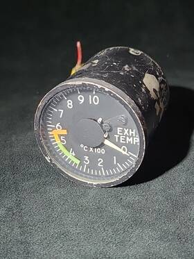 152c4a Lewis Engineering Vintage Aircraft Instrument Co. Exhaust Temperature Indicator