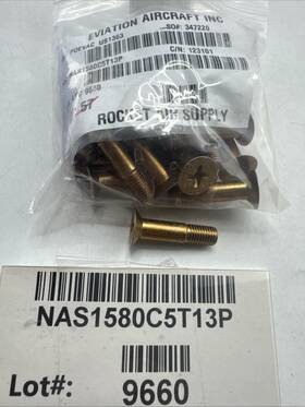 Nas1580c5t13p Lfp Industries 22 Bolt 5/16-24 1 5/16 Oal 5/8 Inch Grip Aerospace