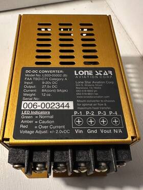Ls03-05002 Lone Star Aviation B Lonestar Dc-dc Converter Unit 9-20 Vdc To 27.5