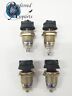 A7075-4 Lot Of 4 New Aircraft Panel Mount Light Assemblies Pn With Bulb Red Lens