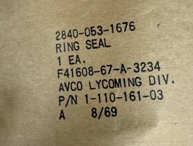 1-110-161-03 Lycoming T-53 Gas Producer Sealing Ring P/n New