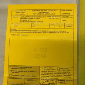 O-320 Lycoming 61155 Crankshaft Gear P/n - With 8130