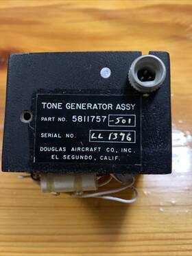 5811757-501 Mcdonnell Douglas Tone Generator Assy Pn Sn Ll 1376