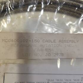 Mc0400107-150 Mcfarlane Aviation Rh Rudder Control Cable Assembly