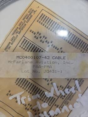 Mc0400107-42 Mcfarlane Aviation Trim Wheel To Disconnect Cable Assembly