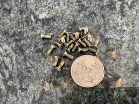 5305-00-726-1239 Military 25 Grade 4-40 X 1/4 Long Machine Screws Aircraft Ms21093-0410