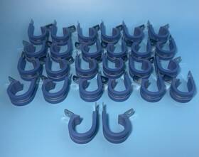 Ms21919wcj12 Military Standard Loop Type Support Clamp Cushioned .750 Inch Dia. Lot Of 26