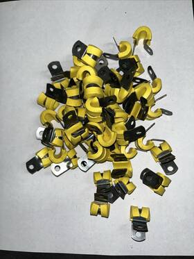 5340-01-123-1554 Military Standards M85052/1-14 Lot Qty 50 Umpco Cushioned Line Loop Clamp For Aircraft M85052/1-4