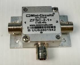 Zfsc-2-1 Mini-circuits Zfsc21 Rf Signal Splitter 2-way 5-500 Mhz Bnc Coax Divider