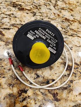 3203-00 Mooney Dukes Pressure Switch For M20