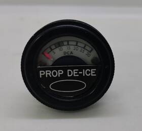 3e1872-1 Mooney Aviation Propeller De-ice Ammeter Gauge With Nut #3e1872-1
