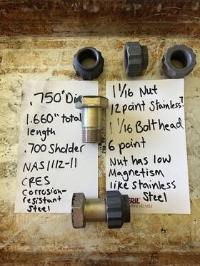 Nas1112-11 Nas Aircraft Aviation High Shear Tolerance Correction Resistant Steel