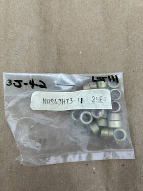 Nas43ht3-11 Nas Lot Of 25 Nos National Aerospace Standard Spacer Sleeve
