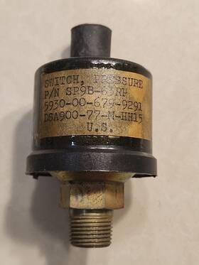 Sp9b-63rp Nason Pressure Switch Pn New-old-stock