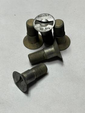 National Aerospace Standards Nas1607-48 5x Pc Lot Mil Spec Aircraft Close Tolerance Screw Bolt Countersunk 7/16-20x1.29
