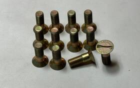 National Aerospace Standards Nas586-7 12x Pc Lot Mil Spec Aircraft Close Tolerance Screw Bolt Countersunk 3/8-24x1.084