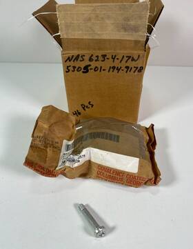 5305-01-194-9178 National Aerospace Standards Nas623-4-17w Screw Machine P/n Military Surplus Part Lot 46x