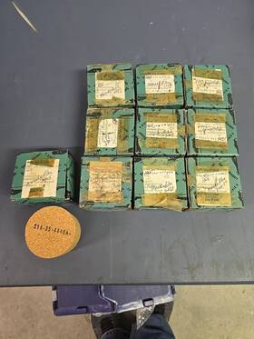 S14-35-4440 Nos Lot Of 10 Sikorsky Aircraft Heliopter Cork Plugs