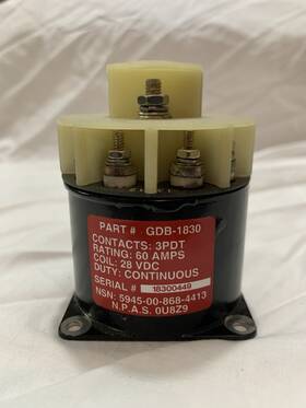 Gdb-1830 Npas 3pdt Aircraft Relay P/n