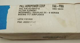Ac7031f12 Pall Aeropower Element Engine Hydraulic Furnish 183550