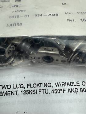 5310-01-334-7938 Paolo Astori Nas1791c3-3 19 Nut 10-32 Aerospace Self-locking Nutplate