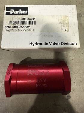 583-3 Parker 583-1/4d1 583-3/4d1 Valve Check Teledyne Republic U2 3/4 Female