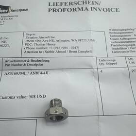 5365-00-482-4313 Parker An814-4jl 2 Bolt Aerospace As5169j04l Plug And Bleeder Nsn