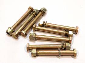 Nas1307-50 Parker Lot Of 2 Aircraft Bolt 7/16-20 Unjf With Lock Nuts And Washers Nas1307-50 Parker Lot Of 2 Aircraft Bolt 7/16-20 Unjf With Lock Nuts And Washers