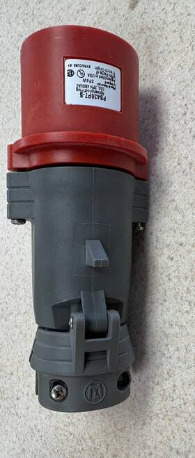 Ps430p7-s Pass & Seymour And Pin Sleeve Splashproof Plug 30a 3 Phase 480vac