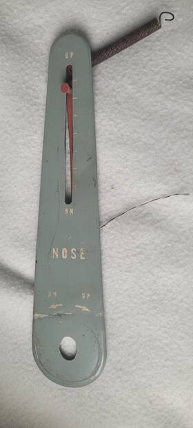 12102-00 Piper Trim Stabilizer Indicator Plate And Pin P/n