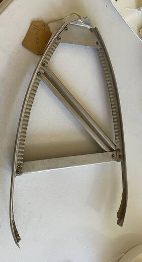 U1216-00 Piper 16192-00 Stamped Aluminum Nose Tip Rib Reinforcement Replaced