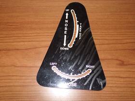 31107-000 Piper Aircraft Trim Placard