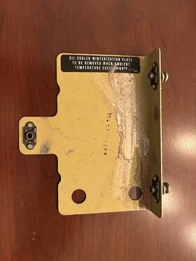 Pa-28-151 Piper 35453-002 Winterization Plate