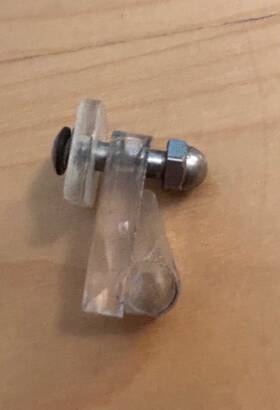 472-024 Piper Airplane Window / Vent Latch Pa28/32 Clear With Hardware