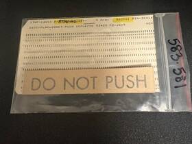 583-581 Piper Aircraft Placard P/n New Surplus St