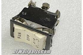 587-815 Piper 587 815 Aircraft Fan / Air Conditioner Rocker Switch
