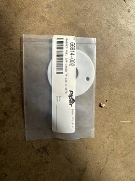 66814-002 Piper Aircraft Fuel Cap Gasket P/n New Surplus Okc