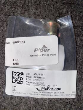 67026-007 Piper P/n Bushing - New
