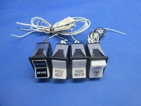 Pa-28-181 Piper 688-296 Archer Iii Rocker Switches P/n Lot Of 4 1124-738