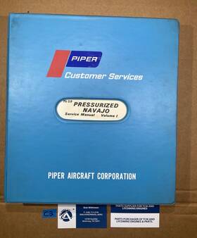 Pa-31p Piper 753770 Customer Services Pressurized Navajo Service Manual Vol 1 1972