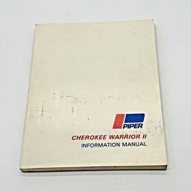 761-649 Piper Cherokee Warrior Ii Information Manual