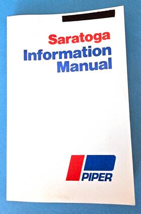 Pa32-301 Piper 761-728 Saratoga Information Manual