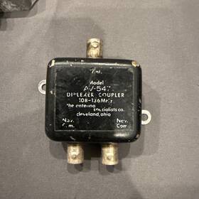 Pa-28r-180 Piper Av-547 Antenna Specialists Diplexer Coupler P/n 1123-395