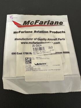 Fsp-kt-4 Piper / Mcfarlane Aircraft Fuel Gasket Kit P/n New Surplus St