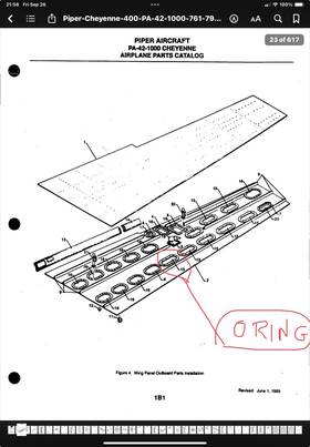 Ms29513-269 Piper Pa-42-1000 Fuel Tank Cover O-ring 485 060 Or