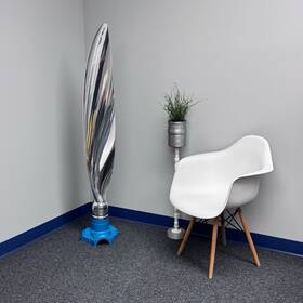 110gfa-0 Plane Pieces Inc 60 Inch Mq-9 Reaper Drone Usaf Mirror Polished Painted Propeller Blade With Base Htf