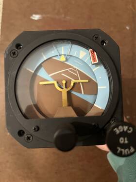 Rca26bk-6 R.c Allen Instrument R.c. Indicator Gyro Attitude - Model Number Used As Removed