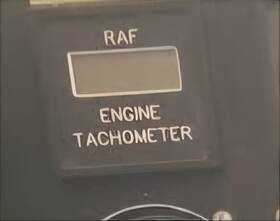 250-018-s01 Rafsa Raf-2000 Engine Rpm Subaru Tach Gauge Tested Oem Sport Light Gyro Plane Copter