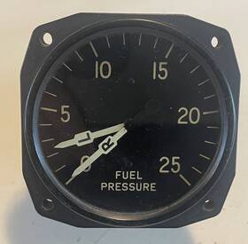 31855-12 Ranco Inc. Vintage Aircraft Dual Fuel Pressure Gauge Indicator 31855